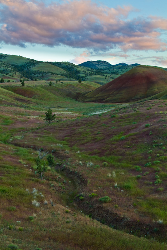 The Painted Hills After Sunset